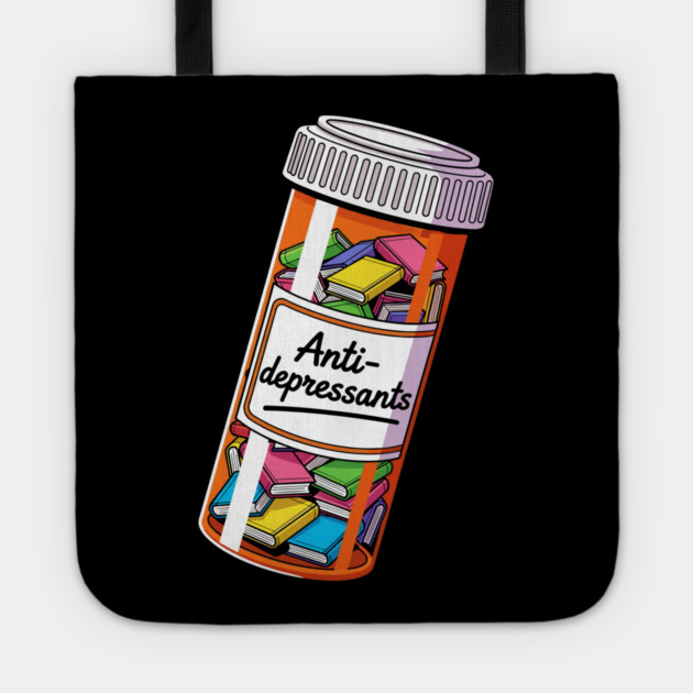 Books as Antidepressants Tote by enrynz