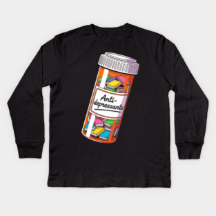 Books as Antidepressants Kids Long Sleeve T-Shirt