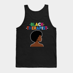 Black Therapist Tank Top