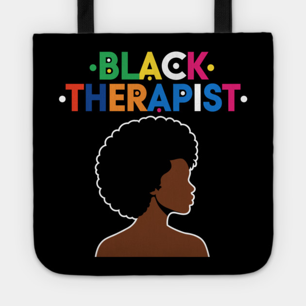 Black Therapist Tote by enrynz