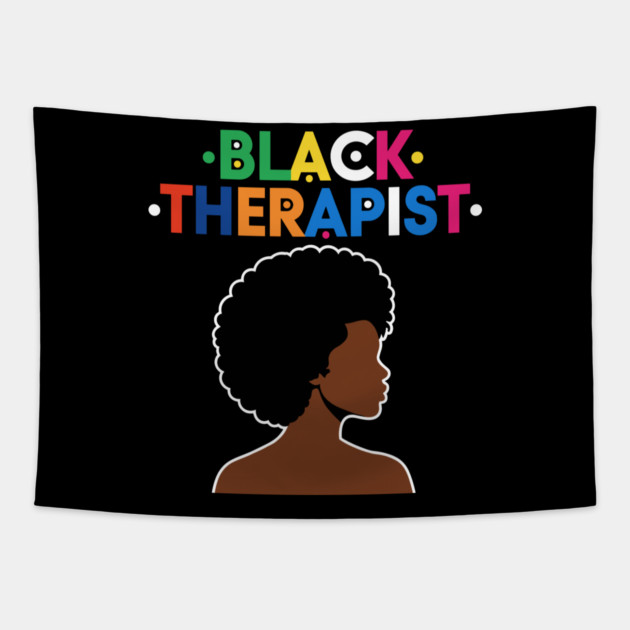 Black Therapist Tapestry by enrynz
