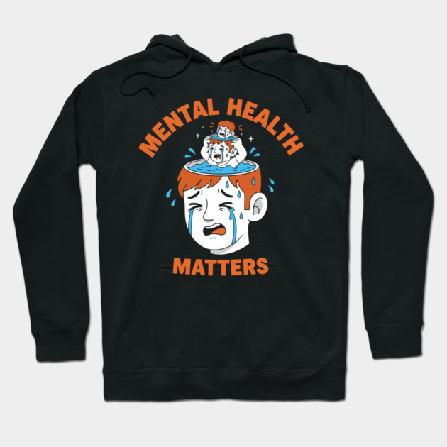 Mental Health Matters Hoodie by enrynz