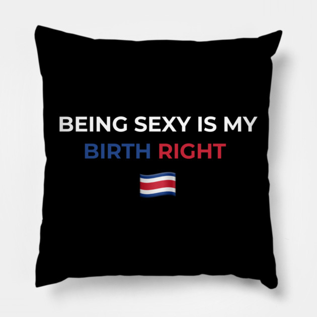 Being Sexy is My Birth Right Costa Rica Pillow by Drago