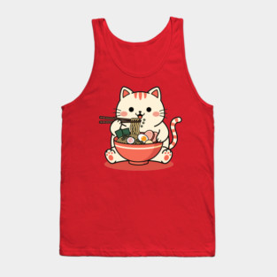 Purrfect Ramen Cat Tank Top