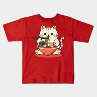 Purrfect Ramen Cat Kids T-Shirt