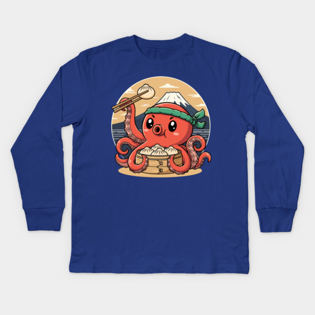 Octo Bao Kids Long Sleeve T-Shirt by enrynz