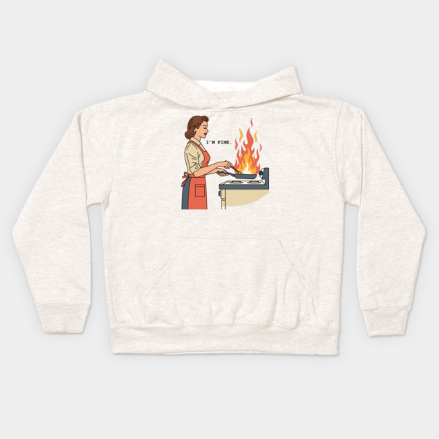 I'm Fine Kids Hoodie by enrynz