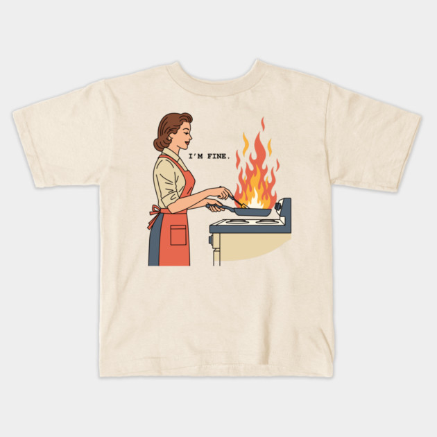 I'm Fine Kids T-Shirt by enrynz