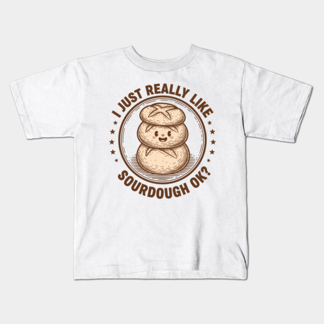 Sourdough Lover Kids T-Shirt by enrynz
