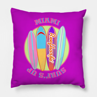 Miami Surf's Up Pillow