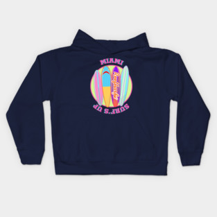 Miami Surf's Up Kids Hoodie