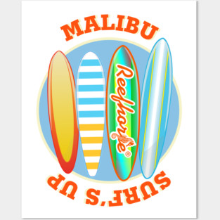 Malibu Surf's Up Posters and Art