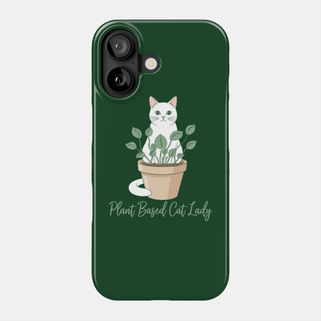 Plant Based Cat Lady Phone Case by enrynz