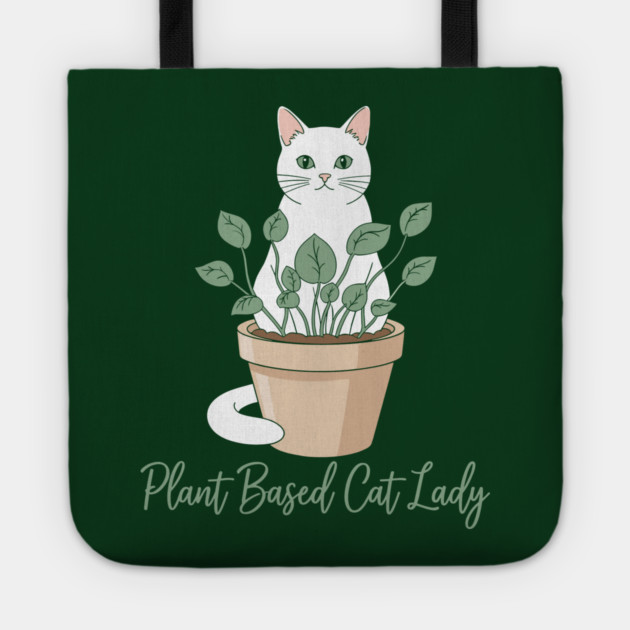 Plant Based Cat Lady Tote by enrynz