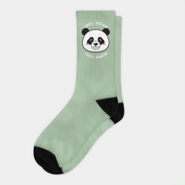 100% vegan, 100% Panda Socks by enrynz