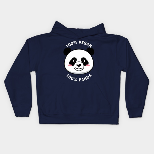 100% vegan, 100% Panda Kids Hoodie by enrynz