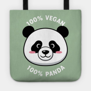 100% vegan, 100% Panda Tote