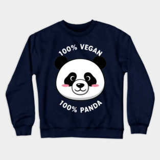 100% vegan, 100% Panda Crewneck Sweatshirt