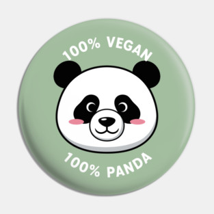100% vegan, 100% Panda Pin