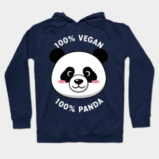100% vegan, 100% Panda Hoodie