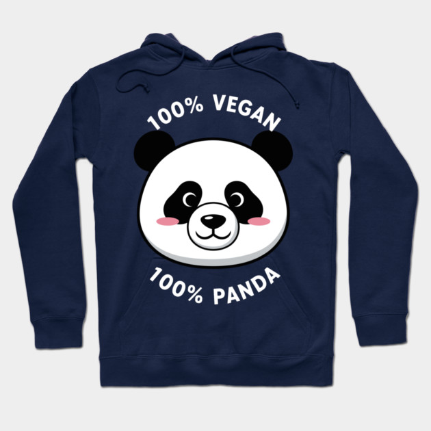 100% vegan, 100% Panda Hoodie by enrynz