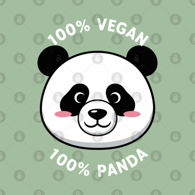 100% vegan, 100% Panda by enrynz