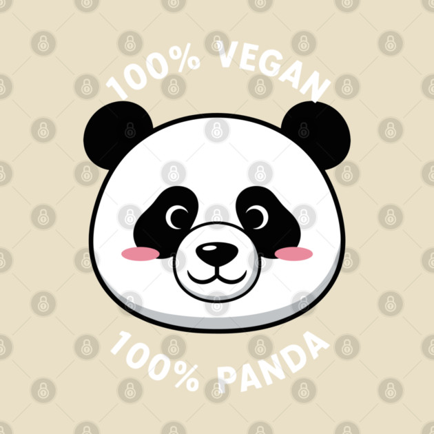 100% vegan, 100% Panda by enrynz