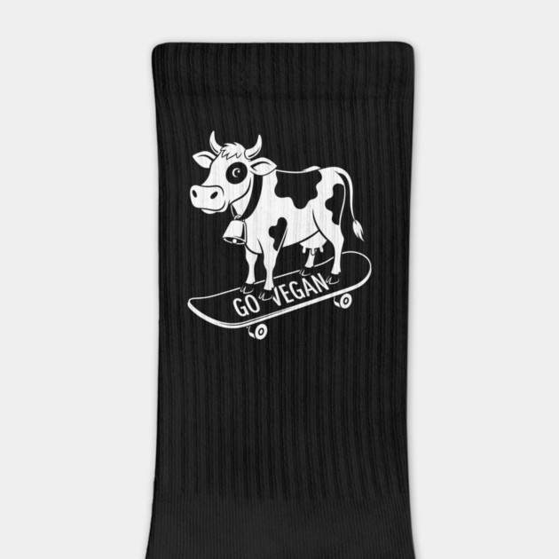 Rad Skateboarder Cow by enrynz