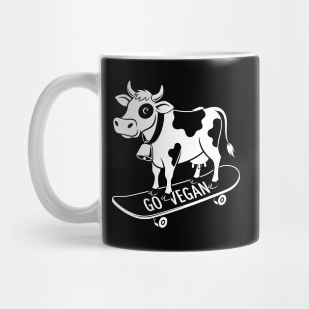 Rad Skateboarder Cow by enrynz