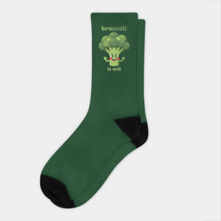 Broccoli is Evil Socks