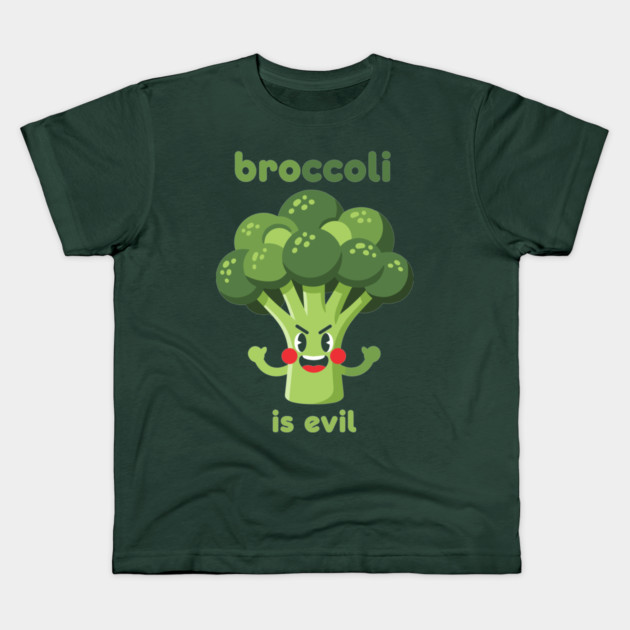 Broccoli is Evil Kids T-Shirt by enrynz