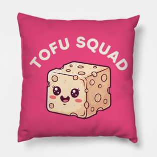 Kawaii Tofu Squad Pillow