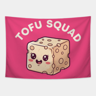 Kawaii Tofu Squad Tapestry