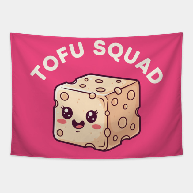 Kawaii Tofu Squad Tapestry by enrynz