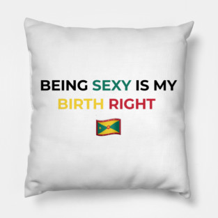 Being Sexy is My Birth Right Grenada Pillow