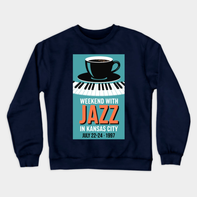 Retro Jazz Weekend Crewneck Sweatshirt by enrynz