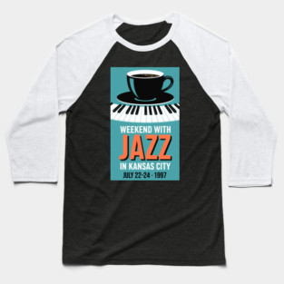 Retro Jazz Weekend Baseball T-Shirt