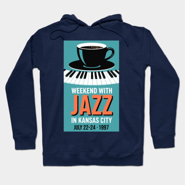 Retro Jazz Weekend Hoodie by enrynz