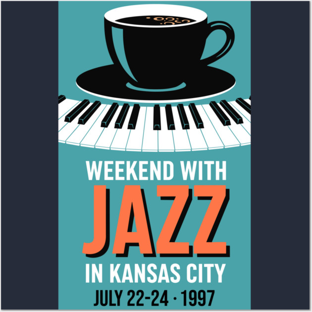 Retro Jazz Weekend Wall Art by Digironin