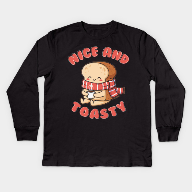 Nice and Toasty Kids Long Sleeve T-Shirt by enrynz