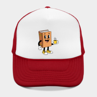 Happy Book Sipping Coffee Hat