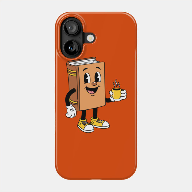 Happy Book Sipping Coffee Phone Case by enrynz