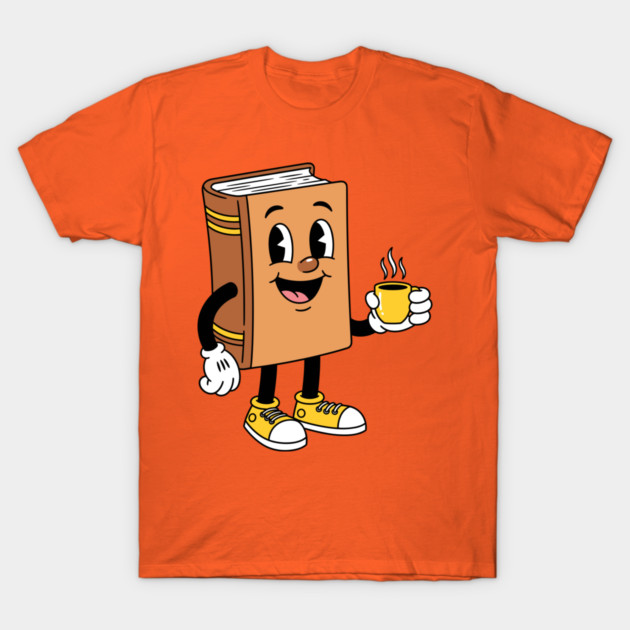 Happy Book Sipping Coffee T-Shirt by enrynz