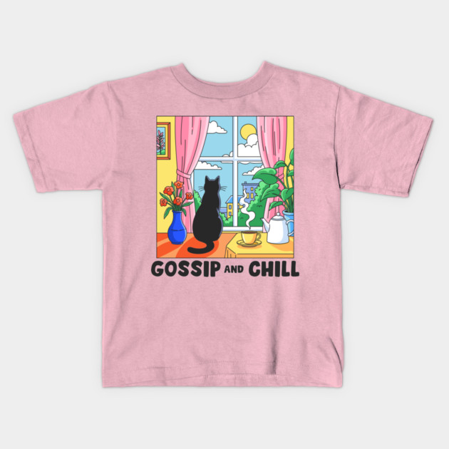 Gossip and Chill Kids T-Shirt by enrynz