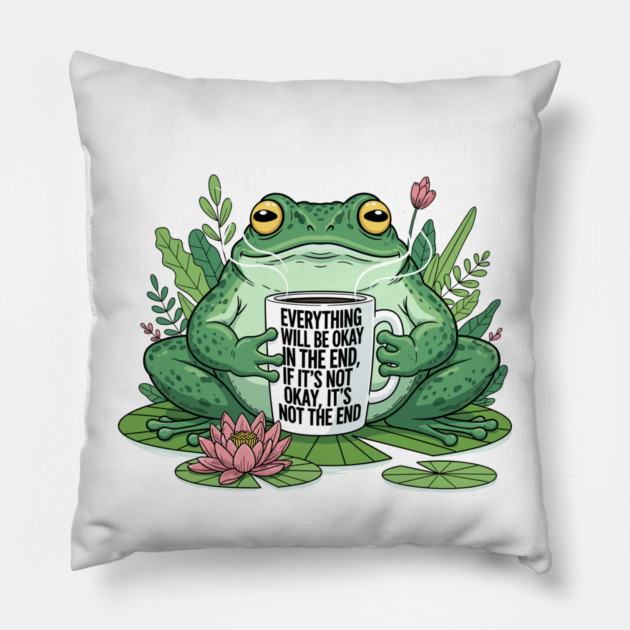 Everything Will Be Okay Pillow by enrynz