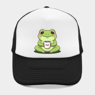 Kawaii Frog Says 'NO' Cute Coffee Hat