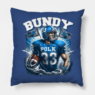 bundy- polk high Pillow