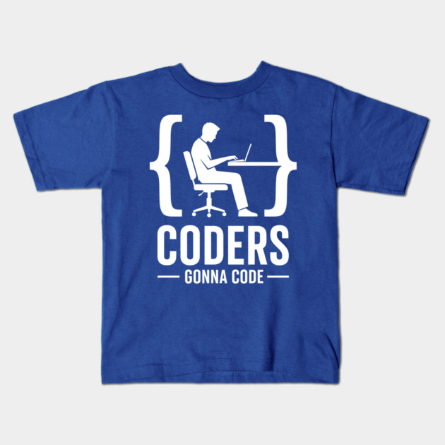 Coders Gonna Code Kids T-Shirt by enrynz
