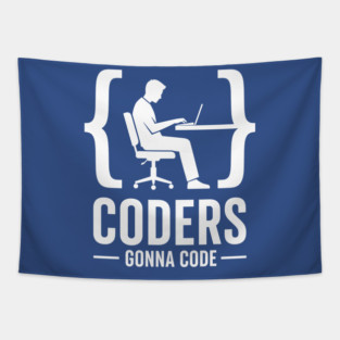 Coders Gonna Code Tapestry