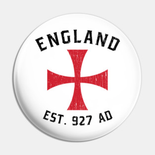 England 927AD • Knights Templar Crusader Cross Pin